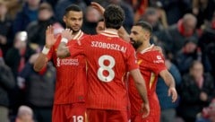 Der FC Liverpool gewinnt erneut und bleibt an der Tabellenspitze. (Bild: Copyright 2025 The Associated Press. All rights reserved)