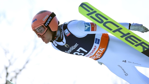 Stefan Kraft at the ski flying competition in Oberstdorf (Bild: APA/dpa/Karl-Josef Hildenbrand)