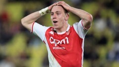 Ex-Sturm-Kicker Mika Biereth erzielte einen Treffer für Hütter-Klub Monaco. (Bild: APA/AFP)