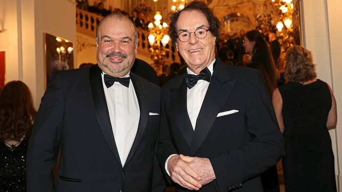 Entrepreneur Hans Roth and the Croatian ambassador Daniel Gluncic