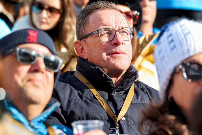 ÖFB-Teamchef Ralf Rangnick auf der Tribüne
