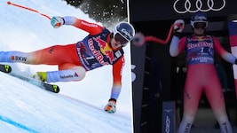 Eine TV-Drohne kam Stefan Rogentin in Kitzbühel sehr nahe. (Bild: GEPA/facebook.com/servustv.sport)