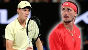 Jannik Sinner und Alex Zverev