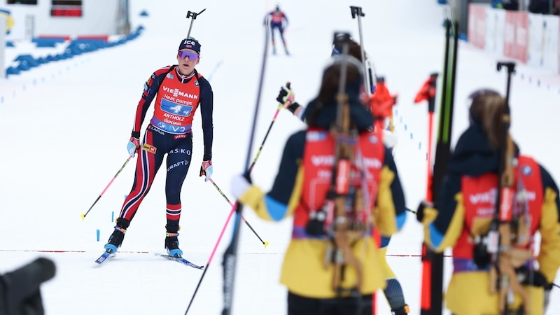 Ingrid Landmark Tandrevold war im Ziel enttäuscht. (Bild: GEPA pictures)