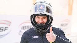 Daumen nach oben für das beste Weltcup-Resultat: Jakob Mandlbauer. (Bild: IBSF/Visturs Lacis )