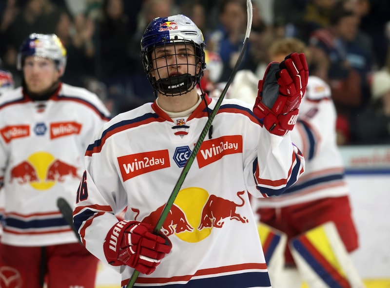 Im Spiel rotzfrech und mit zwei Assists: der erst 17-jährige Leon Kolarik. (Bild: Kronen Zeitung)