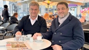 Ado Castelletto und Wolfgang Binder brechen eine Lanze für die vorbildlichen Schanigarten-Betreiber in Wien. (Bild: Diverse Fotografen honorarfrei/Philipp Stewart)