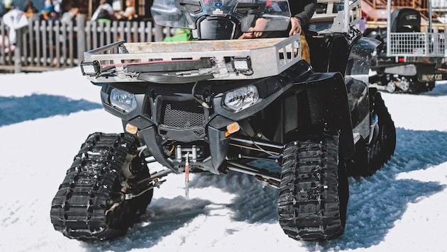 The unidentified man borrowed such a quad bike without being asked. (Bild: EXPA Picture/EXPA Pictures. Alle Rechte vorbehalten. // EXPA Pictures. All rigths reserved.)