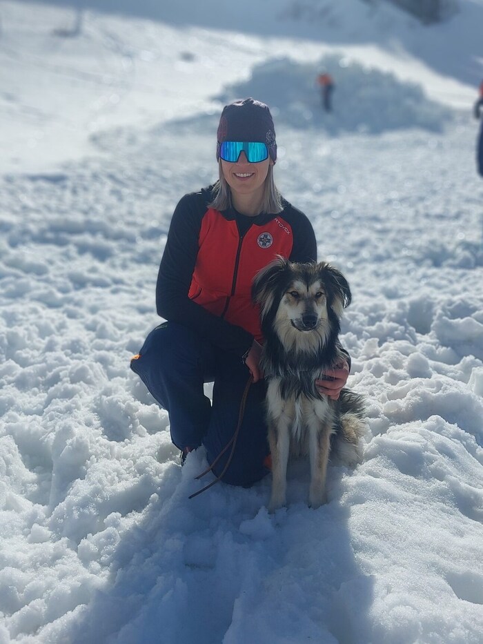 Bianca Reitinger with Gombie.