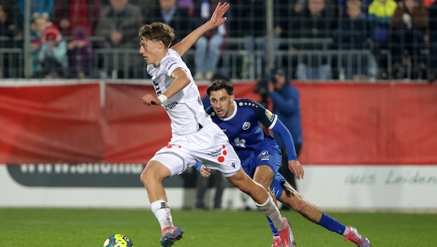 „Sechser“ Philipp Maybach (li.) ist Austrias jüngster Bundesliga-Debütant. (Bild: GEPA/GEPA pictures)