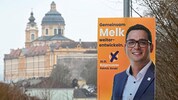 Bürgermeister Patrick Strobl konnte in Melk die Absolute halten, die örtliche ÖVP verliert ...
