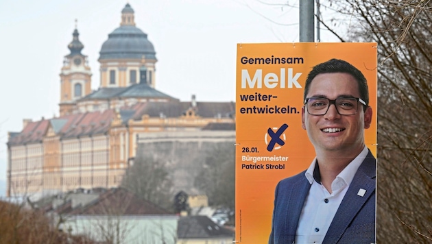 Mayor Patrick Strobl was able to maintain his absolute majority in Melk, but the local ÖVP lost two seats. (Bild: APA/HELMUT FOHRINGER / APA / picturedesk.com)