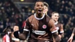 Morgan Guilavogui jubelte über seine beiden Treffer beim 3:0 für St. Pauli. (Bild: GEPA/GEPA pictures)