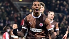 Morgan Guilavogui jubelte über seine beiden Treffer beim 3:0 für St. Pauli. (Bild: GEPA)