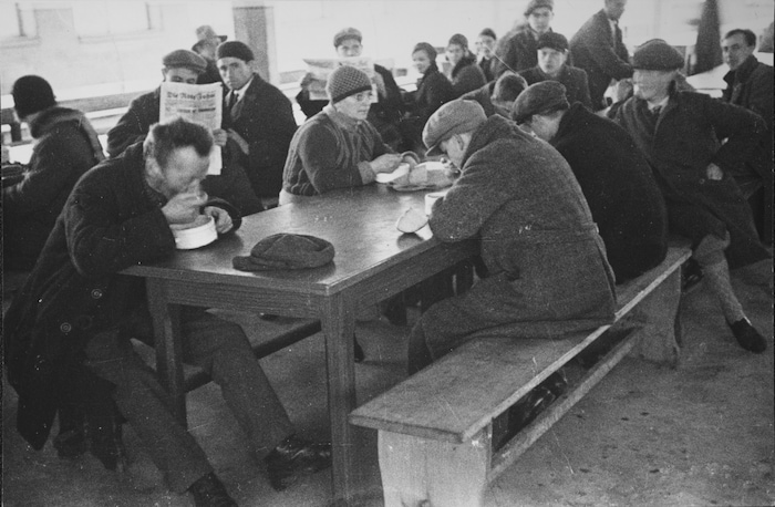 Eine Ausspeisung für Arbeitslose