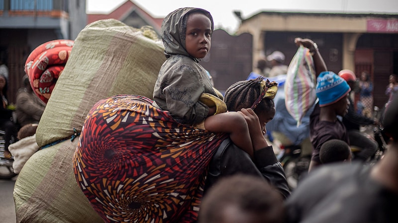 Hundreds of thousands of people have already fled the recent fighting. (Bild: AFP/Jospin Mwisha)