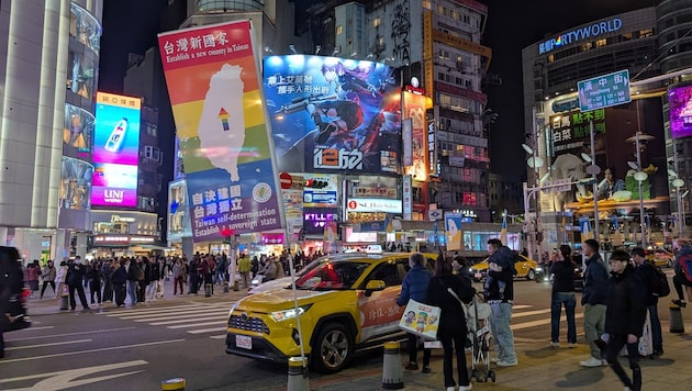 Das pulsierende Stadtviertel Ximending in der taiwanesischen Hauptstadt Taipeh