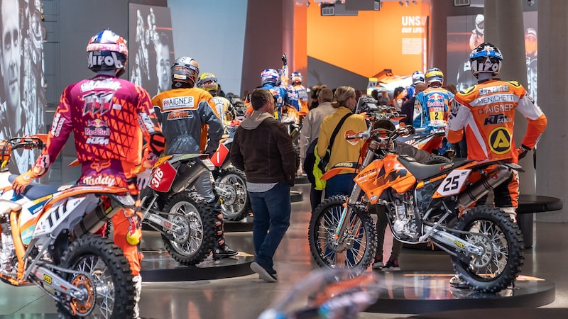 KTM Motohall: a great world of experience around motorsport, technology and the history of the motorcycle (Bild: Pressefoto Scharinger/Daniel Scharinger/Pressefoto Scharinger © Daniel Scharinger)