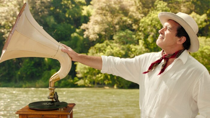 Antonio Banderas soll als Kapitän Paddington und seine Familie zur Bärentante Lucy bringen.