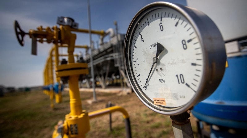 A gas compressor station on the Slovakian-Ukrainian border (Bild: APA Österreich Bild/AFP/TOMAS BENEDIKOVIC)