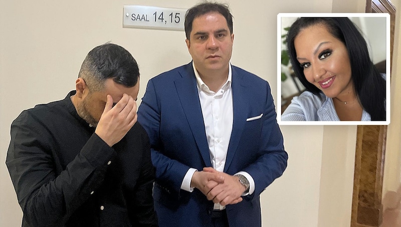 During the trial, the widower repeatedly burst into tears. He is certain that his deceased wife could have been saved. Re: Lawyer Sascha Flatz. (Bild: Krone KREATIV/Anja Richter)