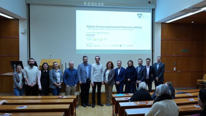 Das Projektteam: Marlene Horjes, Hasan Softić, Eva Bammer, Cassandra Burgstaller, Robert ...