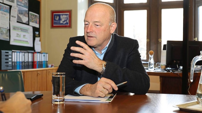 Bürgermeister Hermann Trinker im „Krone“-Interview im Vorfeld des Nightrace. 