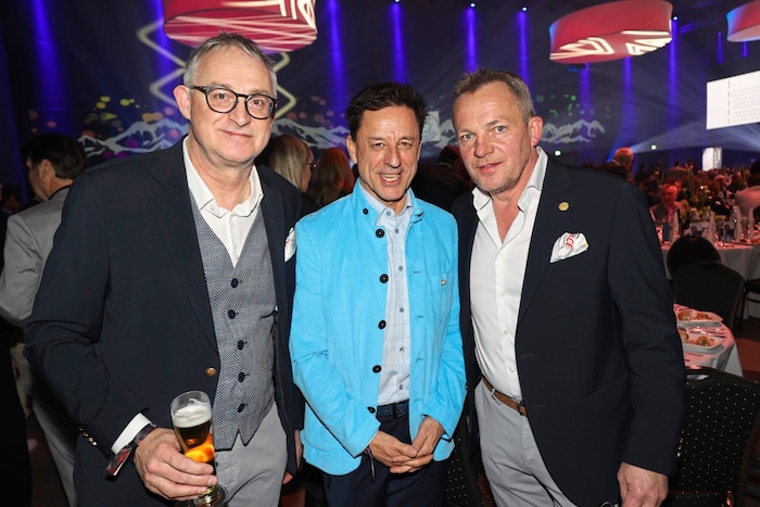 OK-Chef Andreas Schwab, Veranstalter Christoph Bründl und Hansjörg Stocker (Obmann des ...