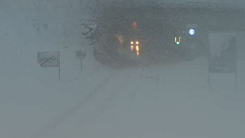 Am Arlbergpass bei St. Christoph Dienstagfrüh. (Bild: Land Tirol Webcam)