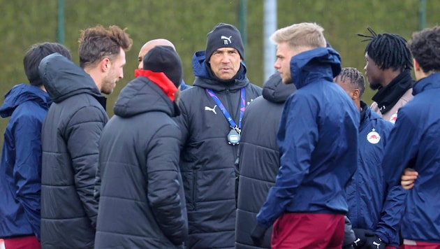 Thomas Letsch at the final training session on Tuesday. (Bild: Tröster Andreas/Kronen Zeitung)