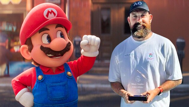 Mario Kargl is the "Super Mario" of Austrian tennis. (Bild: Krone KREATIV/AP, Australian Open)