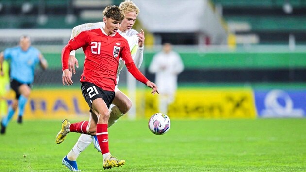 U21-Teamspieler Muharem Huskovic will bei Hartberg unter seinem alten Trainer neu durchstarten. (Bild: GEPA/GEPA pictures)