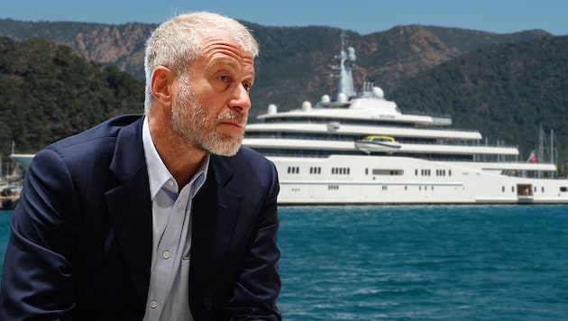 A data leak brings dark secrets of the Russian Roman Abramovich to light. (Bild: Krone KREATIV/stock.adobe APA/AFP/OZAN KOSE)