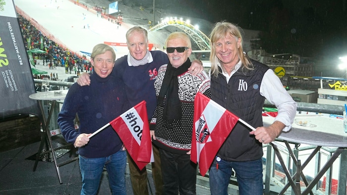 Feierten mit: Heino und Helmut Werner
