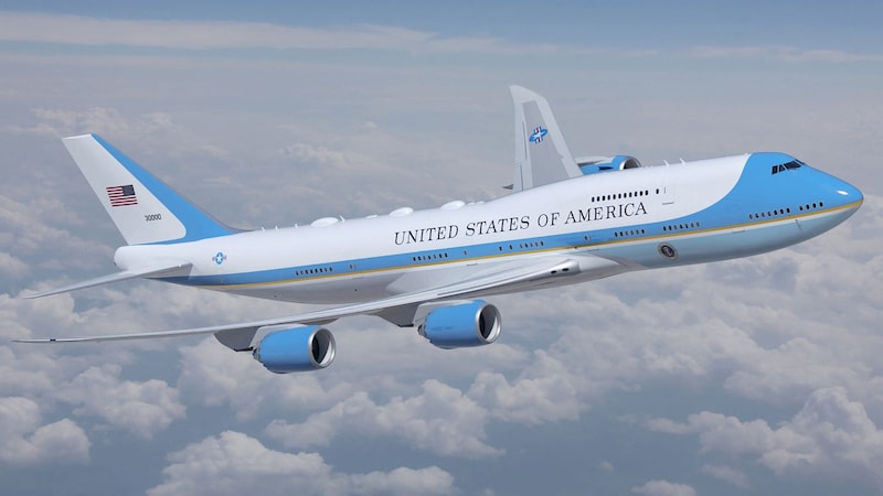 Trump's predecessor Joe Biden had the presidential aircraft redesigned. (Bild: APA/AFP )