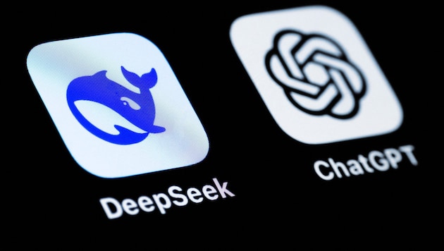 According to a report, spied data from ChatGPT may have been used in the development of Chinese competitor DeepSeek. (Bild: APA/AFP/JOEL SAGET)