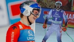 War der Jubel von Henrik Kristoffersen (re.) eine Spitze gegen Marco Odermatt? (Bild: GEPA)