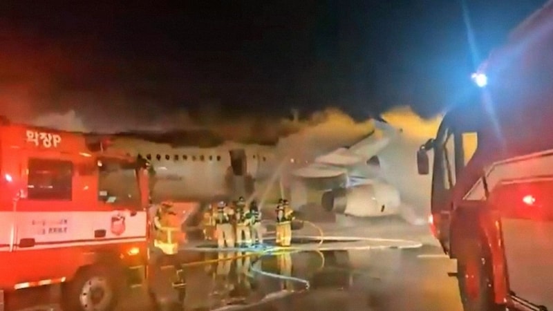 Dramatic scenes on the tarmac in South Korea (Bild: kamaeraone)