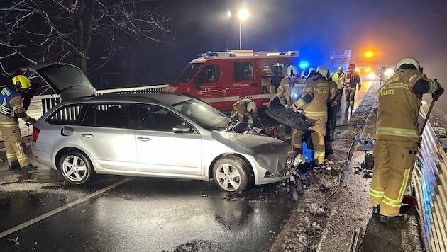 Nächtlicher Feuerwehreinsatz in Mittersill (Bild: FF Mittersill)