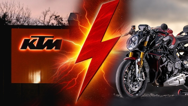 All out: KTM sold the majority of MV Agusta after less than a year. (Bild: Krone KREATIV/Markus Wenzel, MV Agusta)