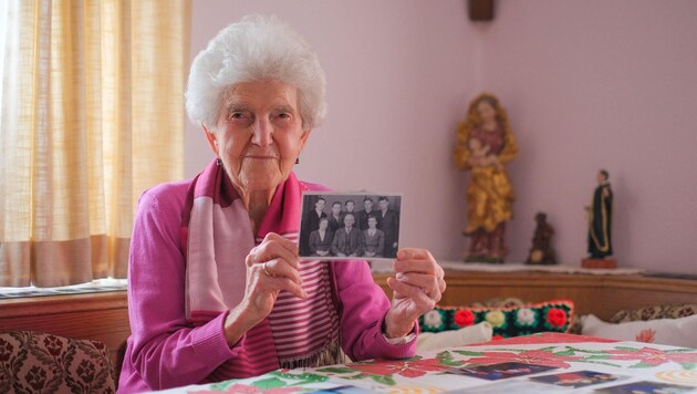 Anna Hackl, Zeitzeugin der „Mühlviertler Hasenjagd“ und Lebensretterin; Wenige Tage nach dem Kriegsende im Mai 1945 entstand das Foto, das sie zeigt. (Bild: Einöder Horst)