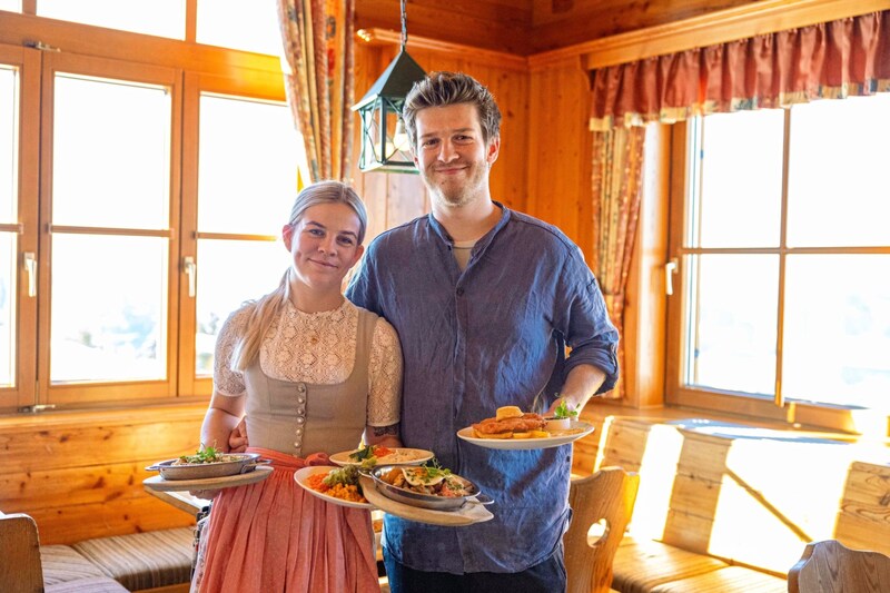 Hannah und Lorenz Weichsel bringen frischen Wind in die Schladminger Hütte. (Bild: Urbantschitsch Mario)