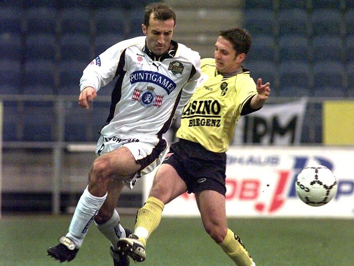 Helmut Rottensteiner (right) had to deal with Ranko Popovic against Sturm back then.