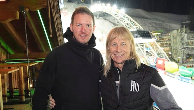 DFB-Teamchef Julian Nagelsmann mit Event-Guru Sepp Spielbichler. (Bild: Pail Sepp/Sepp Pail)