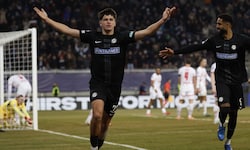 Der Jubel von Arjan Malić, des Goldtorschützen von Sturm Graz
