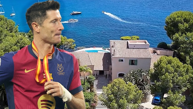 Robert Lewandowski buys himself a new luxury property. (Bild: AFP/Haitham AL-SHUKAIRI, Glomex)