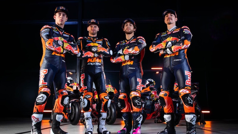 Acosta, Binder, Bastianini und Vinales (v.l.n.r.) haben viel vor (Bild: Sophie Fleischer/KTM)