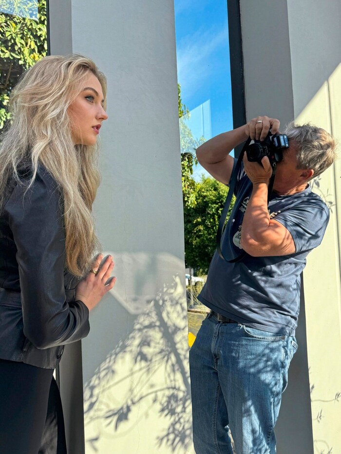 Lilly Krug zeigte im Fotoshooting mit Baumann viele Facetten.