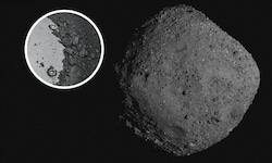 Im Staub und Geröll von Bennu verbargen sich Salze, die auf außerirdische Wasserwelten ...