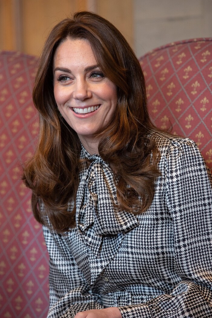 Kate in dem Kleid im Jahr 2020 bei einem Termin in Bradfort ...